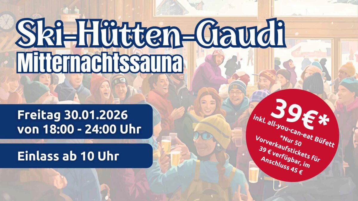 Ski-Hütten-Gaudi groß