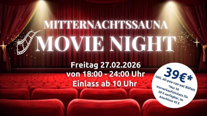 Mitternachtssauna "Movie Night" Februar