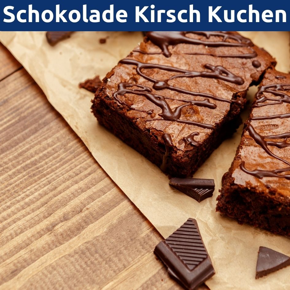 Schokoladen Kirsch Blechkuchen